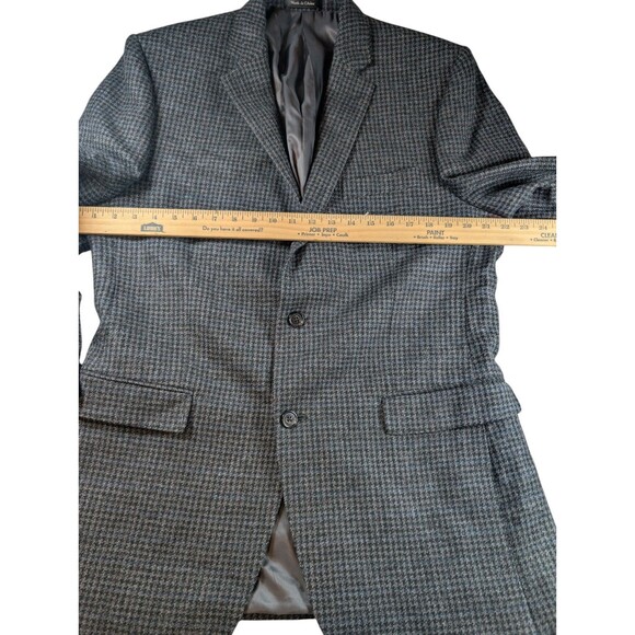 Lauren Ralph Lauren Sport Coat Blazer Mens 42L Wool Houndstooth 2 Button - Picture 3 of 7